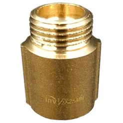 Invena Rallonge Du Filetage Du Tuyau 1/2" Laiton Et Fonte - 25mm De Long