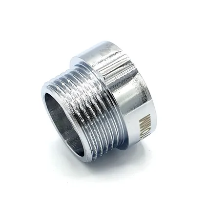 Invena Rallonge Du Filetage Du Tuyau 3/4"(22mm) Filetage Femelle X En Laiton Chromé Mâle - 10mm De Long 1 Invena Rallonge Du Filetage Du Tuyau 3/4"(22mm) Filetage Femelle X En Laiton Chromé Mâle - 10mm De Long