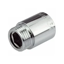 Invena Rallonge Du Filetage Du Tuyau 3/4" Filetage Femelle X En Laiton Chromé Mâle - 25mm De Long