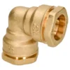 Coude Sanivesk Polyéthylène Laiton 25x25mm