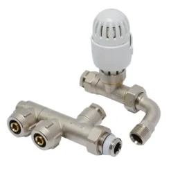 Vanne Radiateur Multicouche Coude Sanivesk Pex 1/2"M X 16x2mm