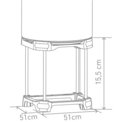 Quadripode GO By Van Marcke Pour Ballons Comfort 100, 150 Et 200 Litres Blanc -Plomberie Équipement Magasin origin 728