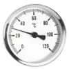 Ferro Thermomètre 63mm 0-120C Jauge 1/2" Entrée Arrière