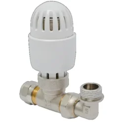 Vanne Radiateur Multicouche Coudé Sanivesk Pex 1/2"Mx16mm