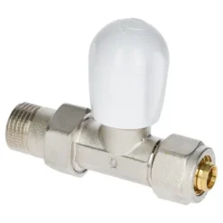 Vanne Radiateur Multicouche Droit Sanivesk Pex 1/2"Mx16mm