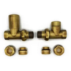 Vario Term Vanne De Verrouillage Pour Radiateur Version Droite Avec Raccords